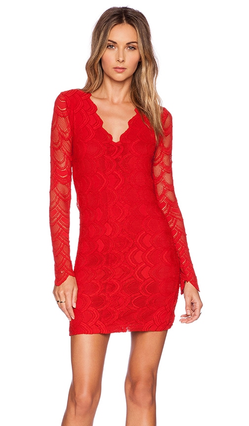 nightcap long sleeve lace dress