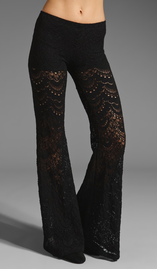 black lace pants outfit