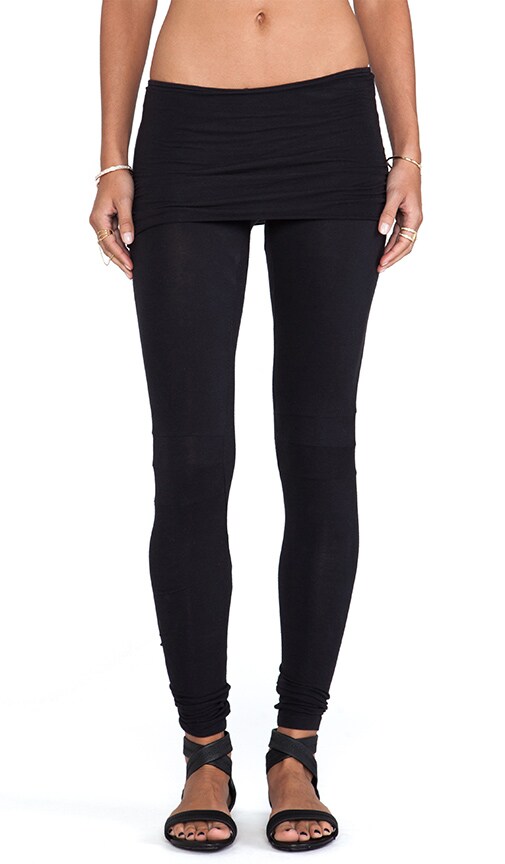 Nightcap Neon Foldover Legging in Black