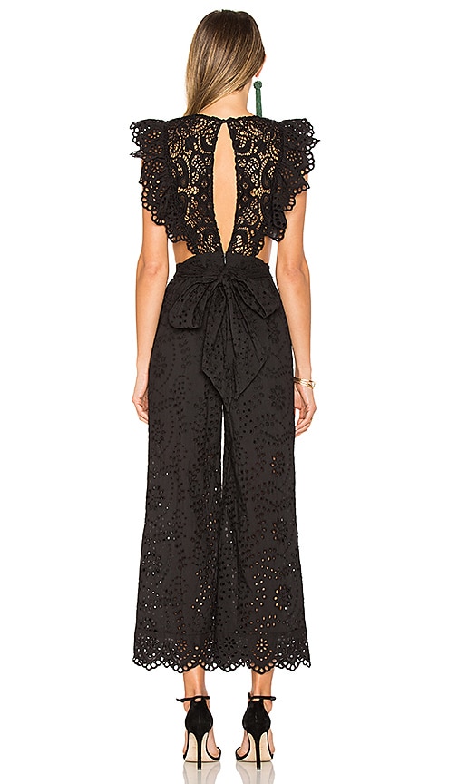 black eyelet jumpsuit