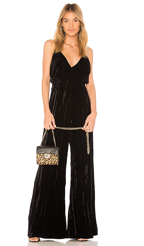 revolve velvet jumpsuit