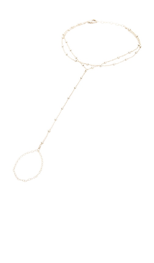 Naiia Lola Double Hand Chain In Silver
