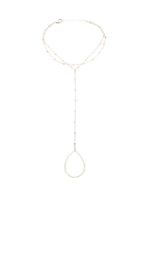 Naiia Lola Double Hand Chain In Silver