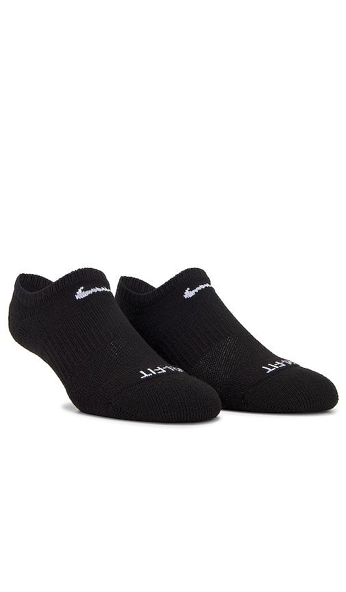 Nike Everyday Plus Cushion Ankle White/Black Socks - 6 Pair Pack