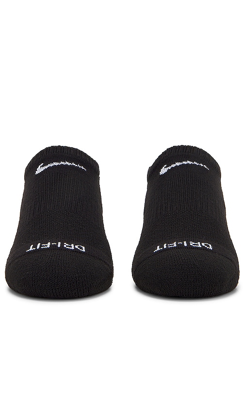 Shop Nike Everyday Plus Cushion Training No Show 6 Pair Sock Set In Black & White