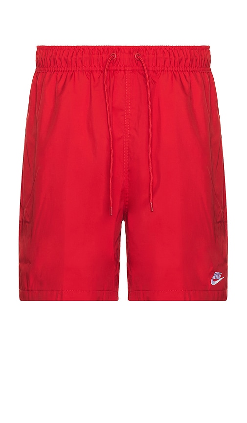 Shop Nike Woven Flow Shorts In University Red & White
