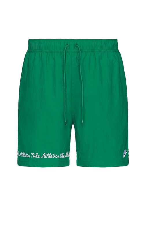Nike Flow Shorts in Malachite & White