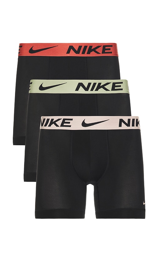 Nike Essential Micro Boxer Brief 3 Pack In Black