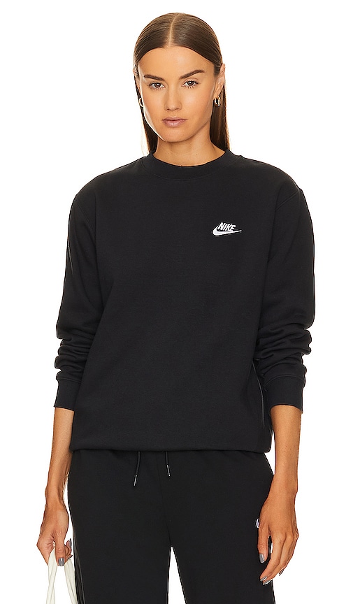 Nike Sportswear CLUB - Sweatshirt - black/white/noir 