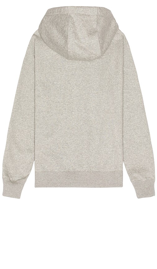 Nike Nsw Club Hoodie In Grey Heather Matte Silver & White