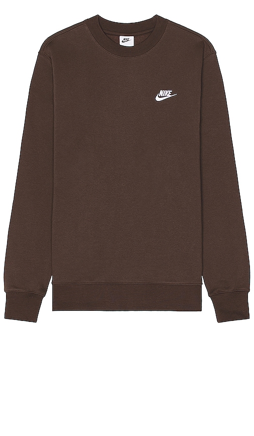Nike Crew In Baroque Brown & White