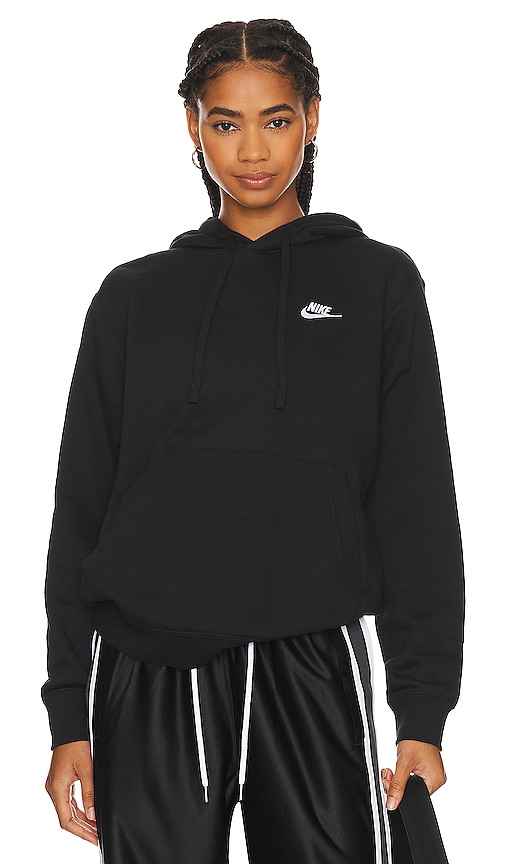 compromis Actuator gracht Nike NSW Club Hoodie in Black & White | REVOLVE