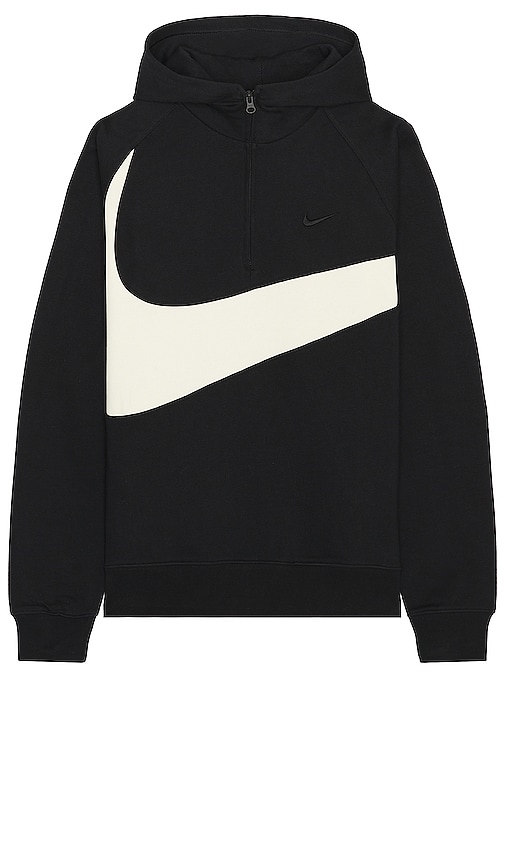 Nike Tech Fleece Hoodie In Black & Coconut Milk Black