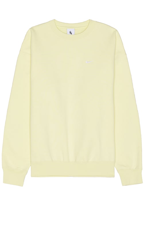 Nike Fleece Crew In Yellow