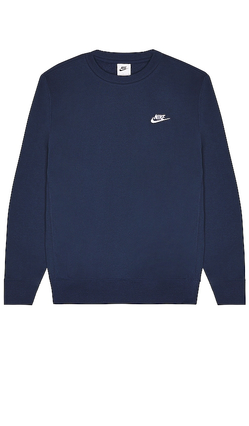 Nike Club Crewneck Sweatshirt in Midnight Navy
