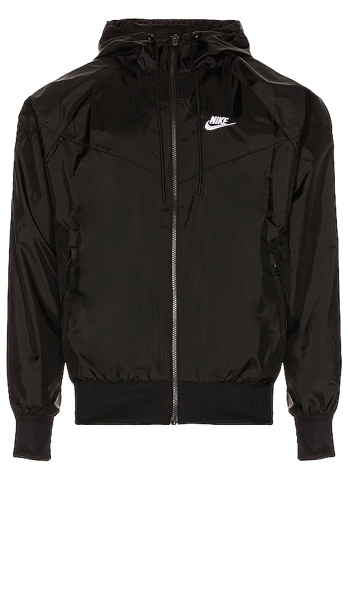 Nike Lnd Wr Hd Jacket In Black & White