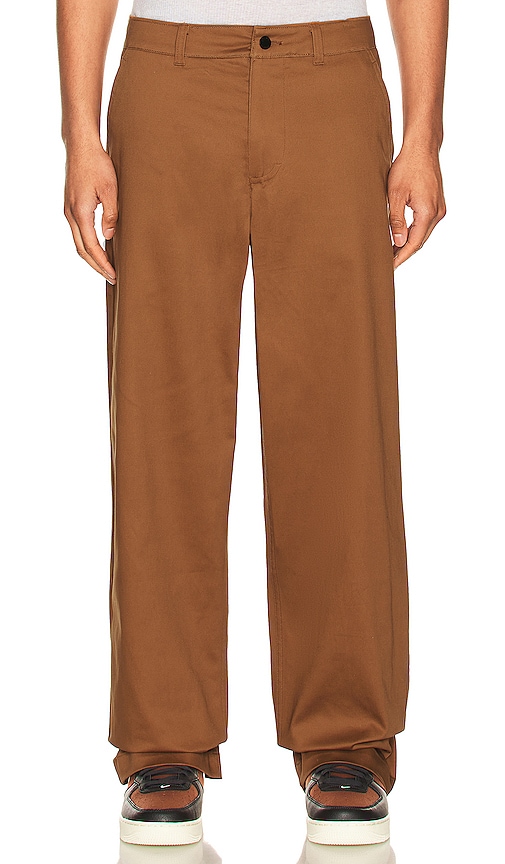 Shop Nike M Nl El Chino Pant Ul Cotton In Ale Brown,white
