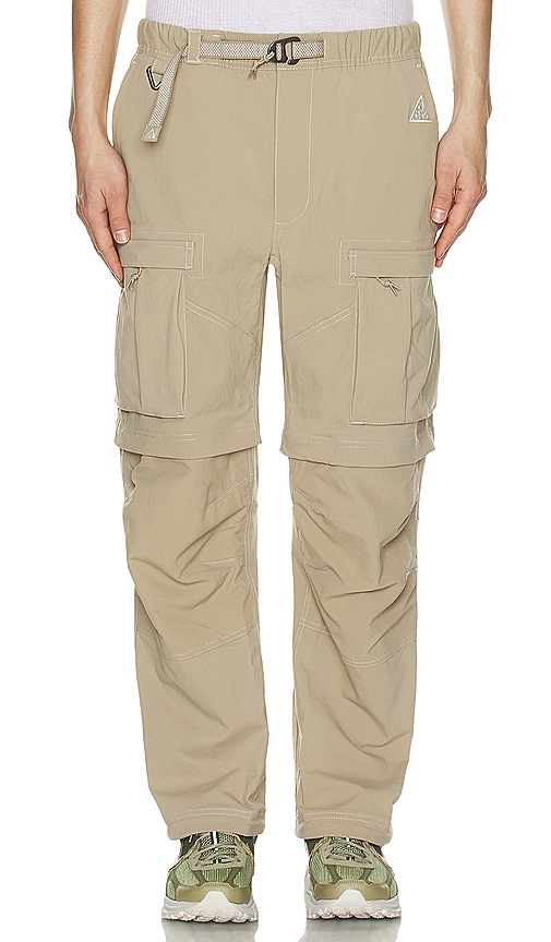 Shop Nike Acg Cargo Pants In Khaki  Iron Ore  & Summit White