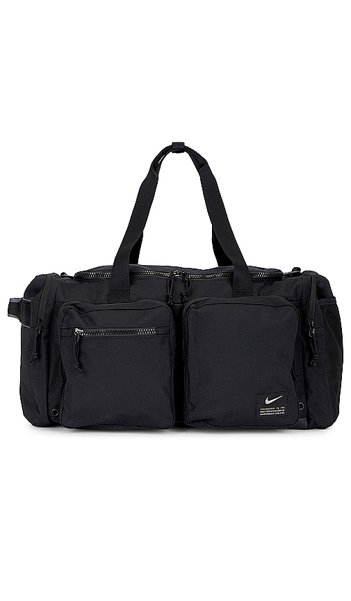 Shop Nike Training Duffel Bag (medium, 51l) In Black & Enigma Stone