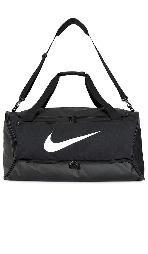 Shop Nike Training Duffel Bag (large, 95l) In Black & White