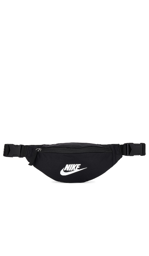Shop Nike Heritage Waistpack Bag In Black & White