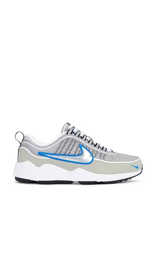 Nike Air Zoom Spiridon Sneaker in Metallic Silver. - size 10 (also in 10.5, 11, 11.5, 6, 6.5, 7, 7.5, 8, 8.5, 9, 9.5)