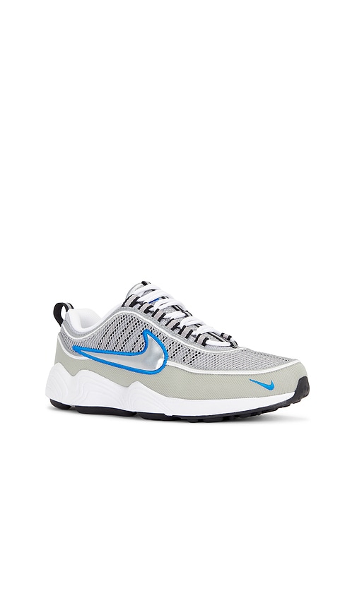 Nike Air Zoom Spiridon Sp Mesh Low-top Trainers In Metallic Silver  White  & Signal