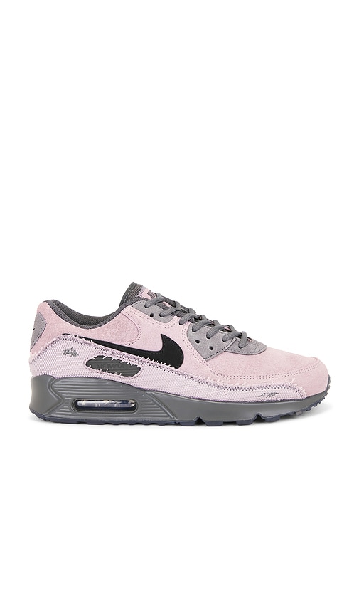 Nike Air Max 90 Premium in Light Violet Ore, Black, Iron Grey, & Anthracite