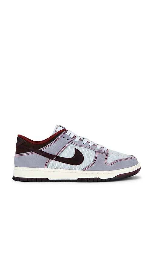 Nike Dunk Low Retro Se in Pure Platinum, Burgundy Crush, & Wolf
