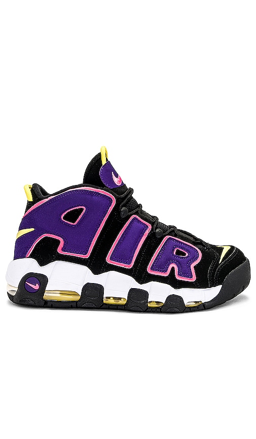 nike air more uptempo black and purple