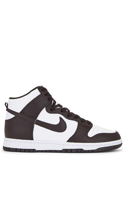 Shop Nike Dunk High Retro Sneaker In White  Velvet Brown  & White