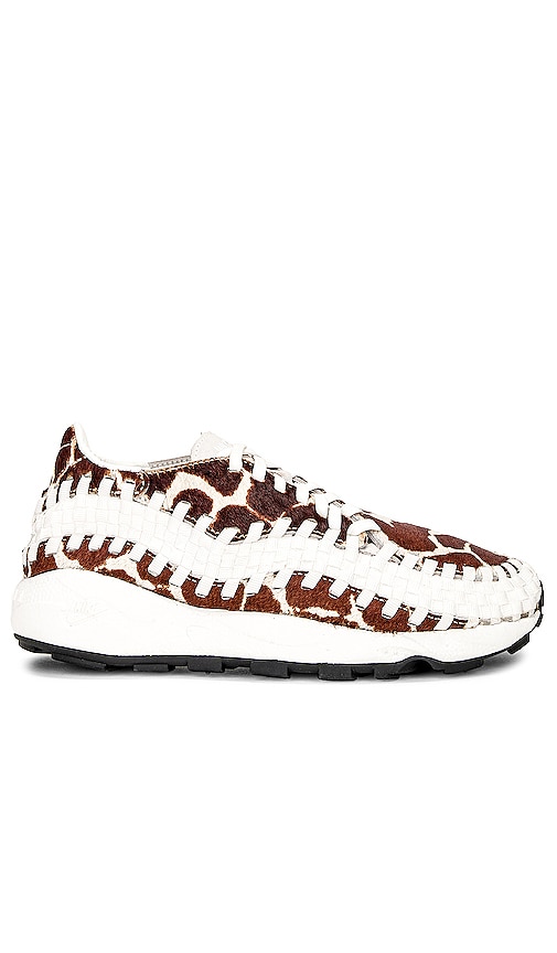 Product image of Nike Air Footscape Woven Sneaker in Sail, Sail, & Black. Click to view full details