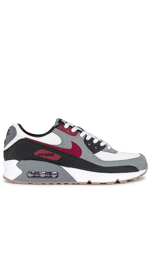 Nike Air Max 90 In White  Team Red  Cool Grey  & Black