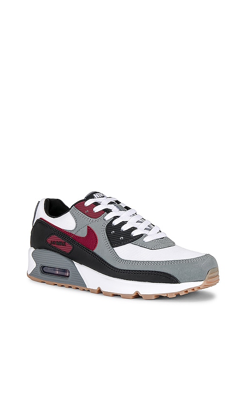 Shop Nike Air Max 90 In White  Team Red  Cool Grey  & Black