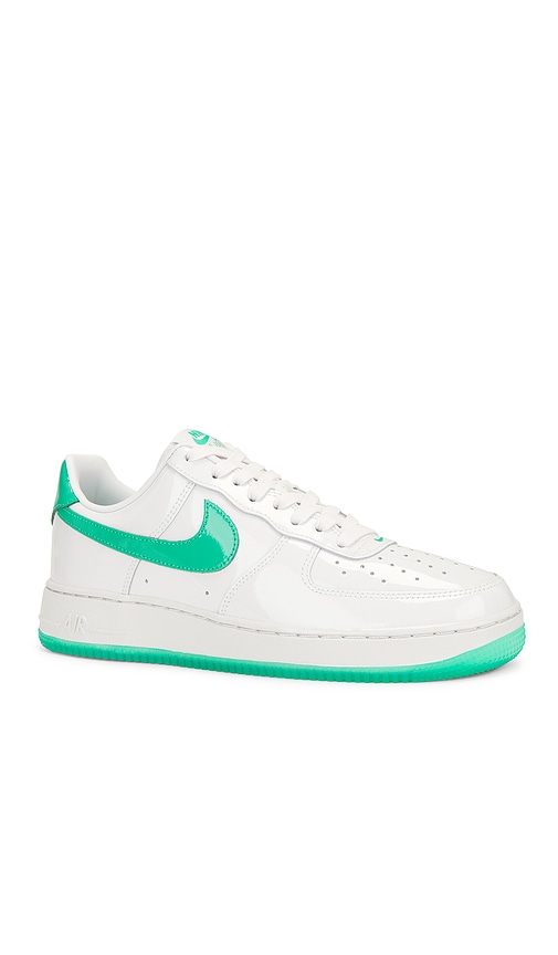 Shop Nike Air Force 1 '07 Prm In Platinum Tint & Stadium Green