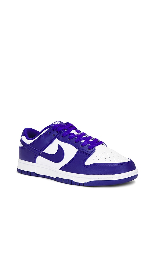 Shop Nike Dunk Low Retro In White  Concord  & University Red