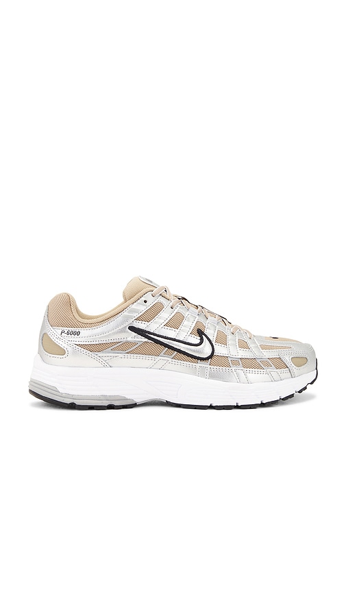 Nike P-6000 in Khaki, Metallic Silver, & Metallic Platinum