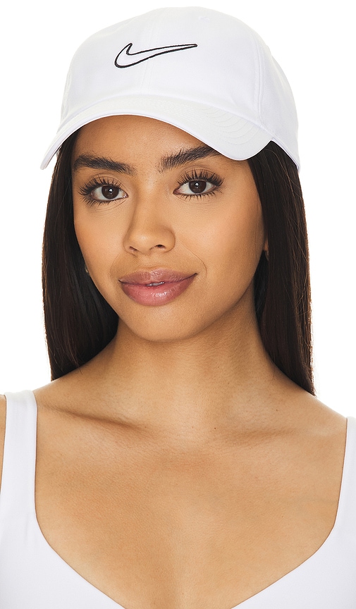 Shop Nike Club Swoosh Cap In White