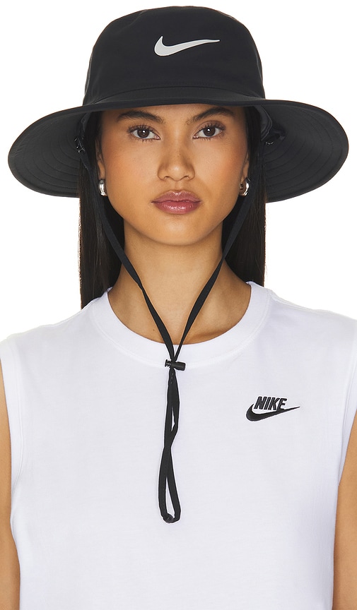 Shop Nike Apex Dri-fit Bucket Hat In Black  Anthracite  & Light Smoke Grey