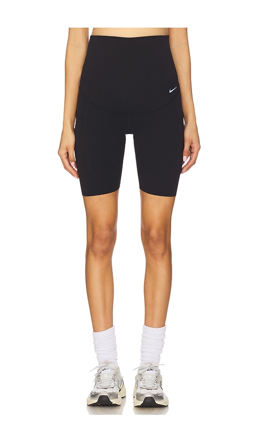 Nike Maternity Gentle-support 8 Biker Shorts In Black