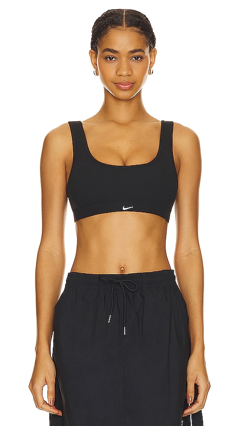 Nike Performance BRA - Medium support sports bra - smokey mauve/white/mauve  