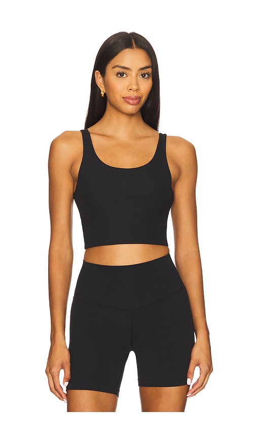 Nike Light Support Padded Longline Sports Bra In Black