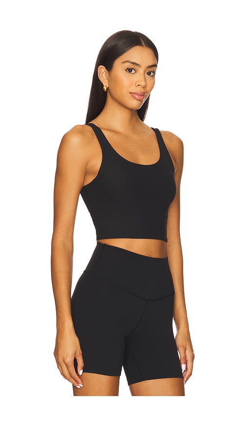 Nike Light Support Padded Longline Sports Bra In Black