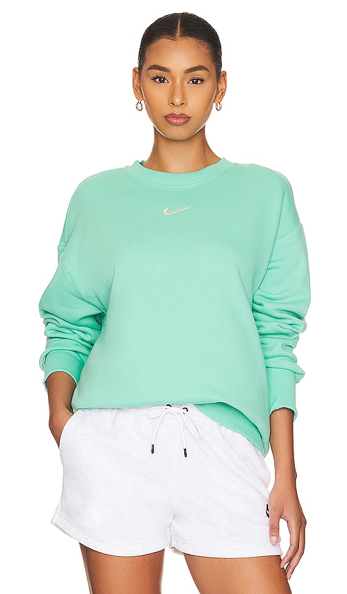 Nike Nsw Oversized Crewneck Sweatshirt In Light Mint