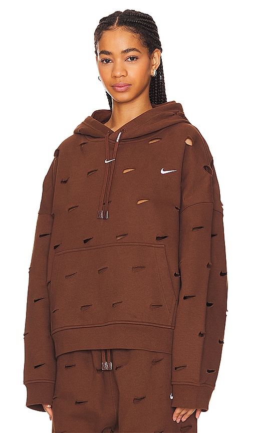 Shop Nike X Jacquemus Swoosh Hoodie In Cacao Wow