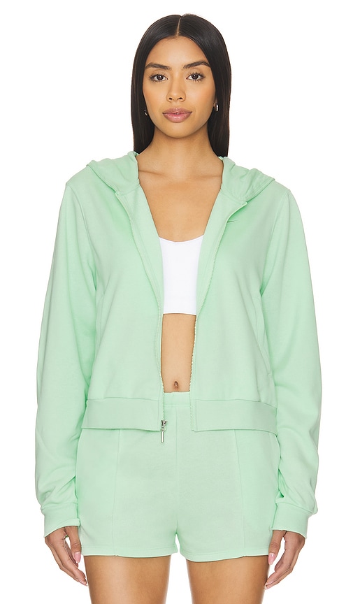 Shop Nike Chill Full Zip Hoodie In Vapor Green & Sail