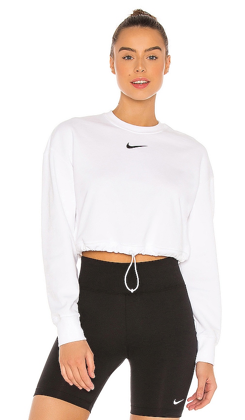 Nike Swoosh Crew Sweatshirt in White 