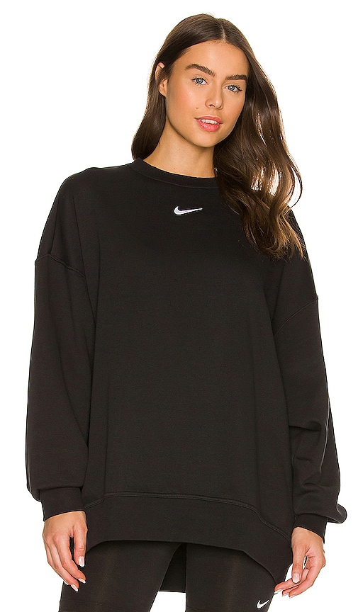 Nike NSW Essential Fleece Crew in Black