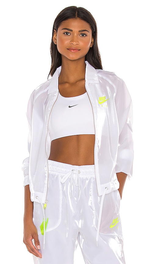 Nike NSW Air Sheen Jacket in White 