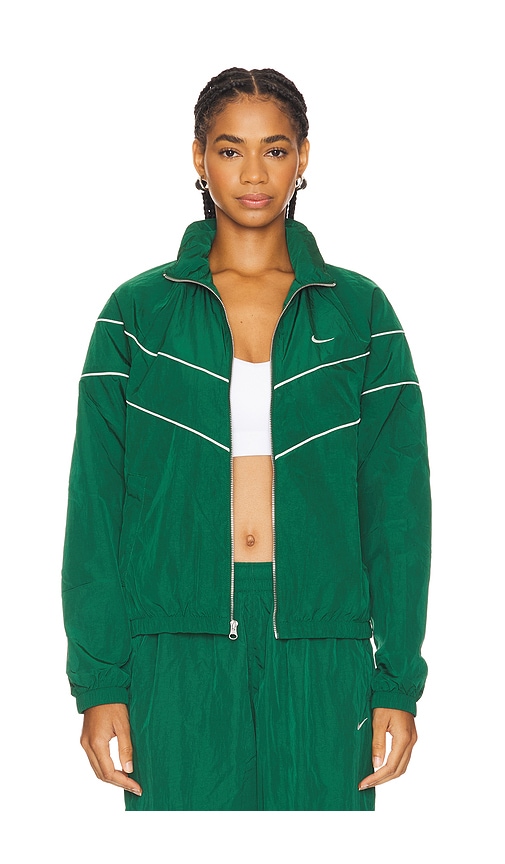 Nike green jacket womens hotsell